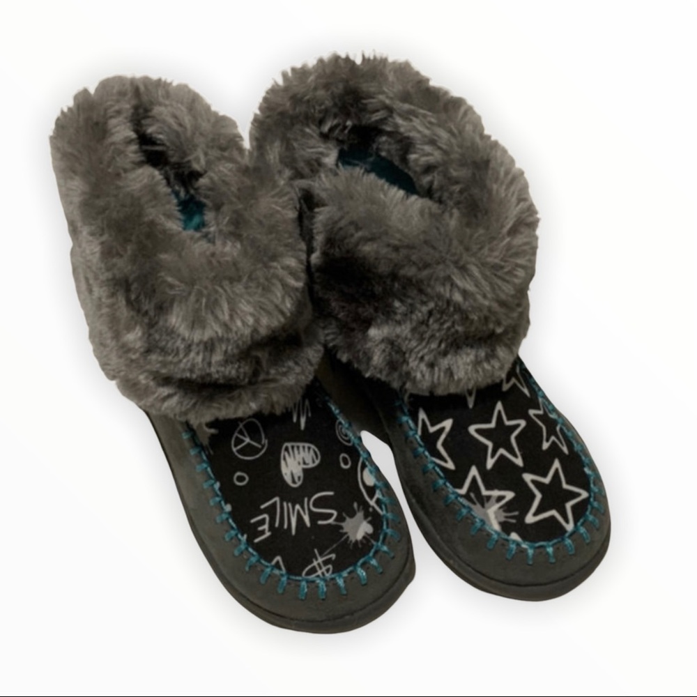 NWOT Chooze printed faux fur boots (8)